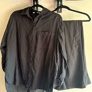 Old Navy Black linen set